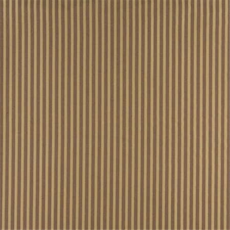 Designer Fabrics Designer Fabrics D372 54 in. Wide ; Brown And Beige Thin Striped Jacquard Woven Upholstery Fabric D372